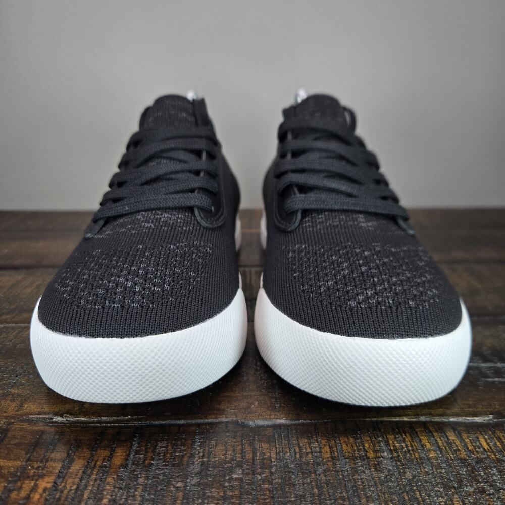 Vessi Black Knit Women's Sneakers with White Sole - Picture 3 of 11
